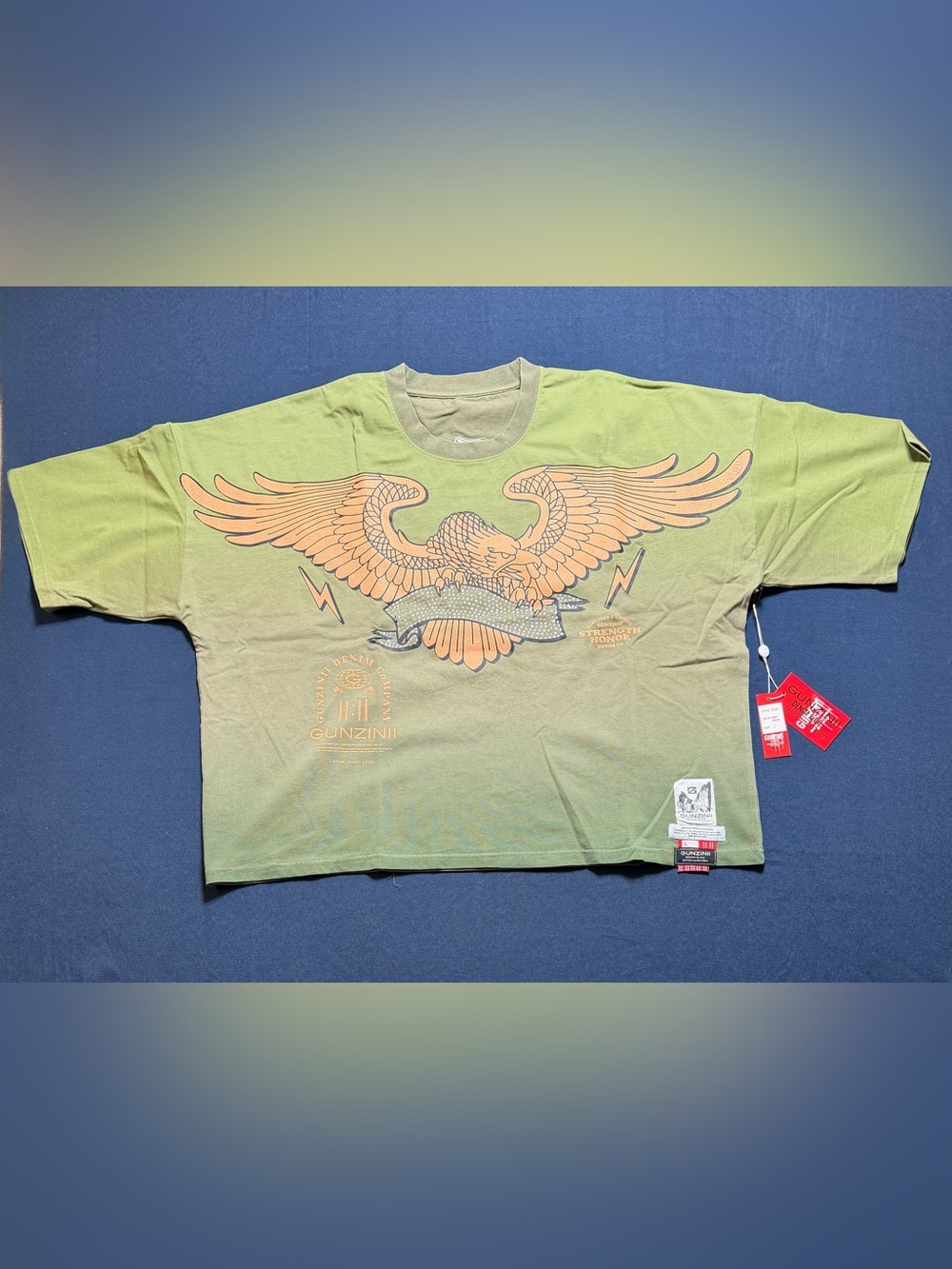 100% Cotton NWT Large Gunzinii Motorcycle Club Graphic T-Shirt
